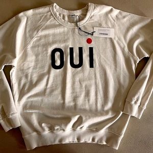 Claire V. OUI sweatshirt NWT